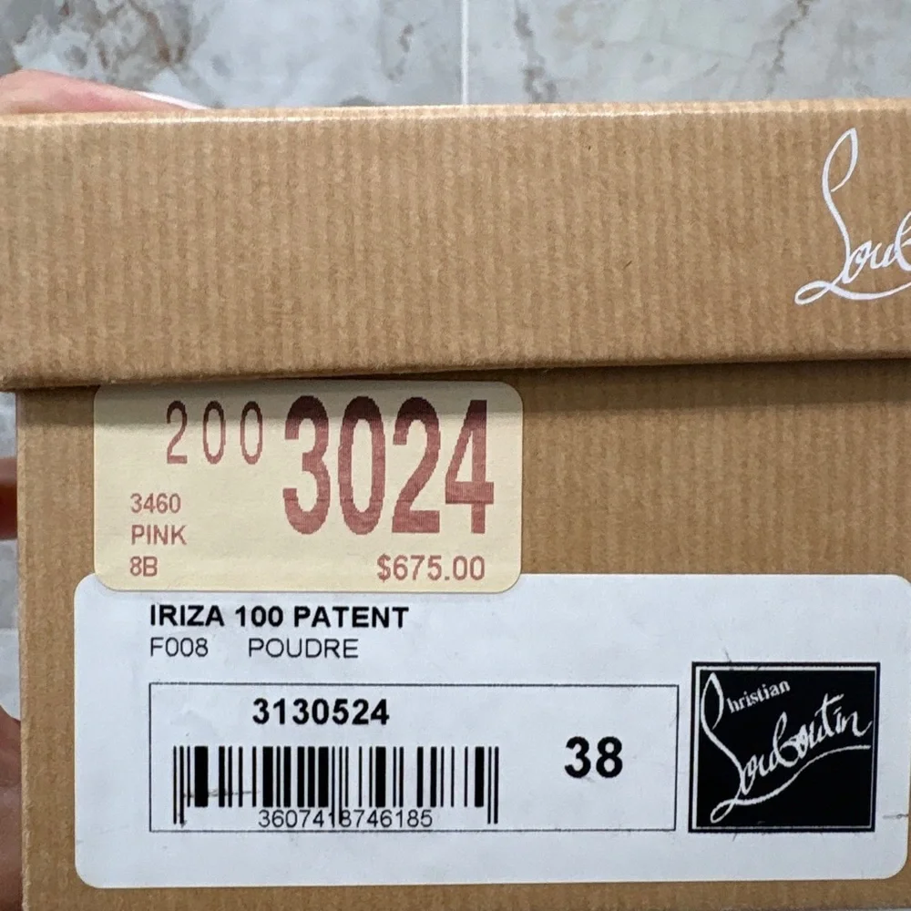 Christian Louboutin Iriza 100 Nude Patent Pointed-Toe Stiletto Pumps
